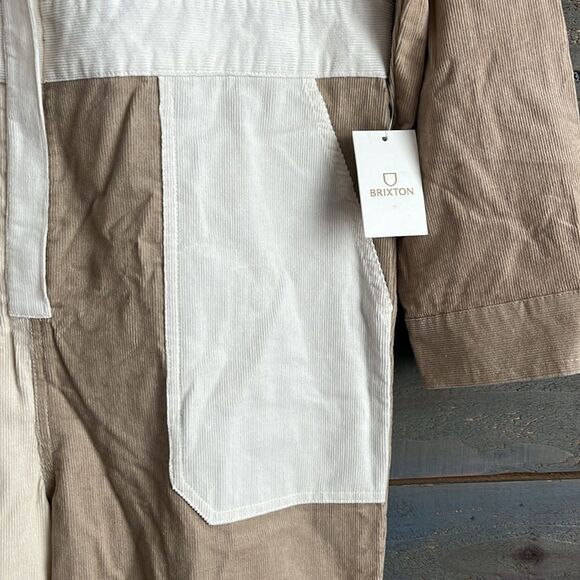 Brixton Mersey Coverall Jumpsuit Corduroy Colorblock NWT Size L - Picture 6 of 16